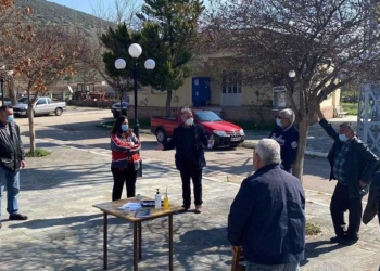 Επίσκεψη Μουλκιώτη στην Κοινότητα Προφήτη Ηλία  Βοιωτίας