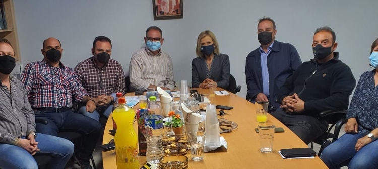 Συνάντηση Γ. Πούλου με το Δ. Σ. του Εμπορικού Συλλόγου Λιβαδειάς