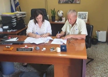 Υπογραφή σύμβασης για την αντικατάσταση του δικτύου ύδρευσης κ. Τιθορέας