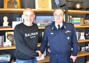 Τον Δήμαρχο Καμένων Βούρλων επισκέφθηκε  ο νέος Αστυνομικός Διευθυντής Φθιώτιδος