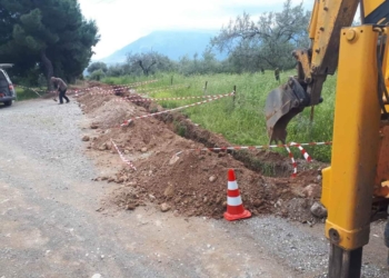 Νέος αγωγός ύδρευσης στην Παναγίτσα