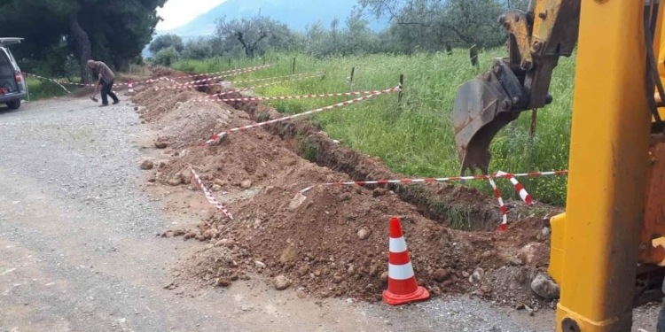 Νέος αγωγός ύδρευσης στην Παναγίτσα