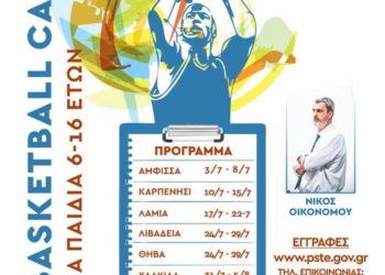 Ο Δήμος Δελφών στηρίζει για μία ακόμα χρονιά το Basketball Camp της Περιφέρειας