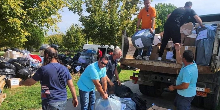 Παραδόθηκε η ανθρωπιστική βοήθεια του Δήμου Αμφίκλειας – Ελάτειας στον Δήμο Παλαμά