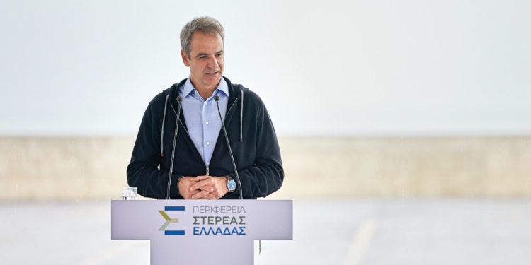 Εγκαινίασε το λιμάνι στον Αγ. Κωνσταντίνο ο Μητσοτάκης