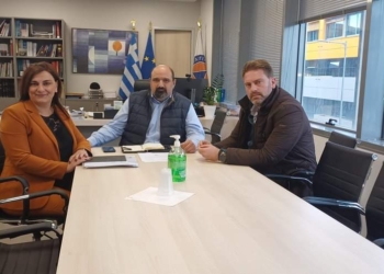 Συνάντηση Αθανασίας Στιβακτή με τον Υφυπουργό Κλιματικής Κρίσης & Πολιτικής Προστασίας
