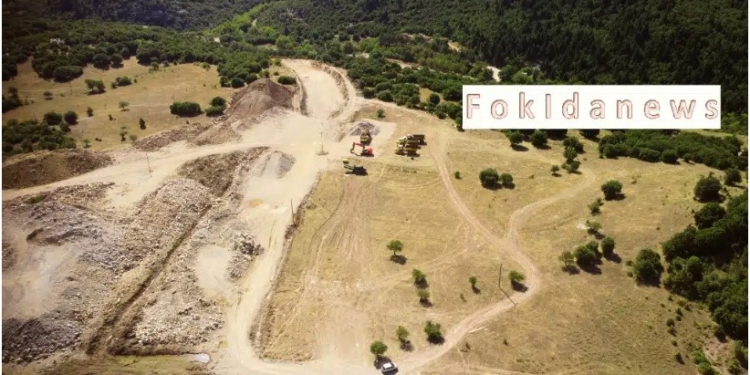 Στο εργοτάξιο του Μπράλος – Άμφισσα (drone video)