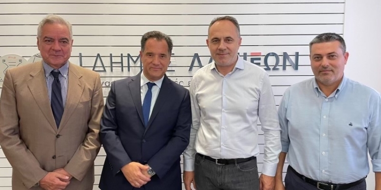 Συνάντηση Δημάρχου Λαμιέων Πανουργιά Παπαϊωάννου με τον Υπουργό Υγείας Άδωνι Γεωργιάδη