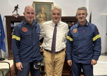 Συνάντηση του Δημάρχου Δελφών με τη νέα Διοίκηση της Πυροσβεστικής