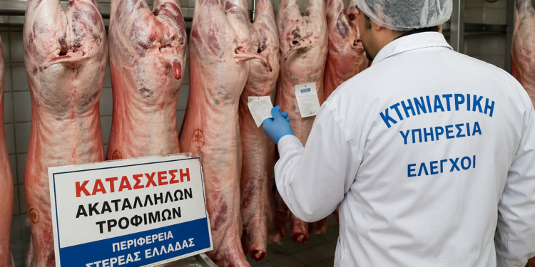 Στερεά Ελλάδα: Κατασχέσεις κρέατος και «λουκέτο» σε παράνομο σφαγείο