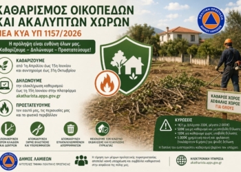 Καθαρισμός οικοπέδων και ακάλυπτων χώρων – Νέα ΚΥΑ ΥΠ 1157/2026