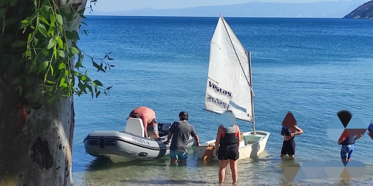 Ξεκίνησε στην Παραλία Διστόμου η Ιστιοπλοΐα παίδων από την “Α.Ψ.Λ. Μεδεών”