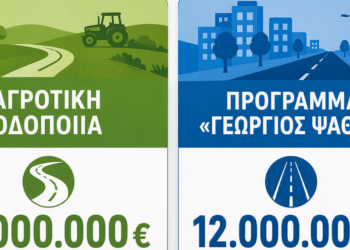20.000.000 € στους Δήμους της Στερεάς για έργα αγροτικής και εσωτερικής οδοποιίας