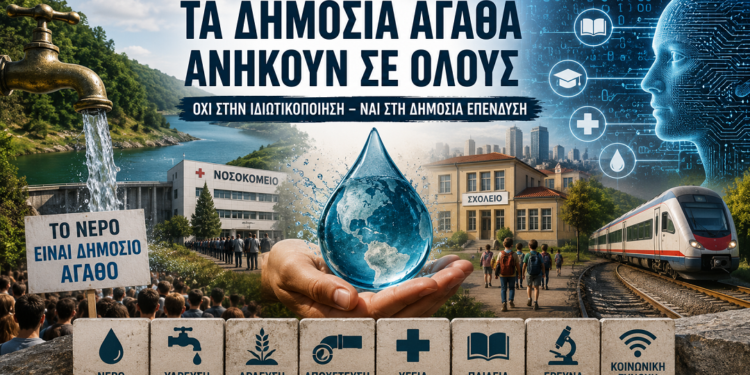 Η κοινωνία απέναντι στην εμπορευματοποίηση των δημόσιων αγαθών