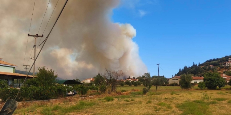 Μάχη χωρίς ανάσα στη Δωρίδα: Η φωτιά απειλεί οικισμούς – Εκκενώθηκαν χωριά, ζημιές σε κατοικίες στο Κλήμα