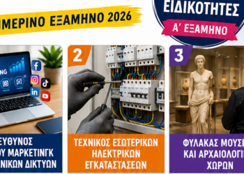 Νέες ειδικότητες στη Σ.Α.Ε.Κ. Άμφισσας – χειμερινό εξάμηνο 2026