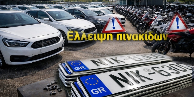 Έλλειψη πινακίδων «φρενάρει» τα καινούργια αυτοκίνητα – Τι συμβαίνει με τις ταξινομήσεις