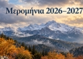 Μερομήνια 2026–2027: Τι «δείχνει» η παράδοση για χιόνια και κρύο τον φετινό χειμώνα