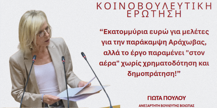 Πούλου: Παράκαμψη Αράχωβας με μελέτες, χωρίς κονδύλια